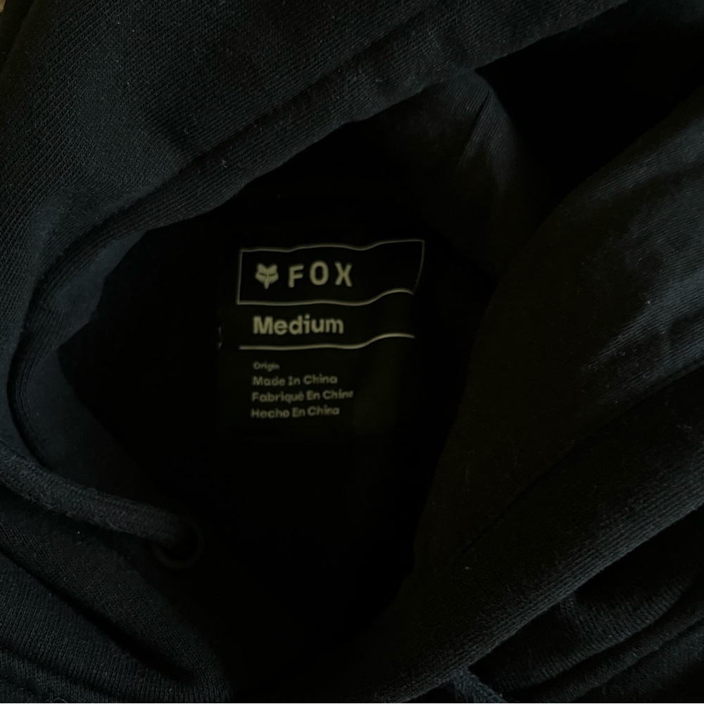 Fox Black Hoodie for Mens Medium - Picture 4 of 4
